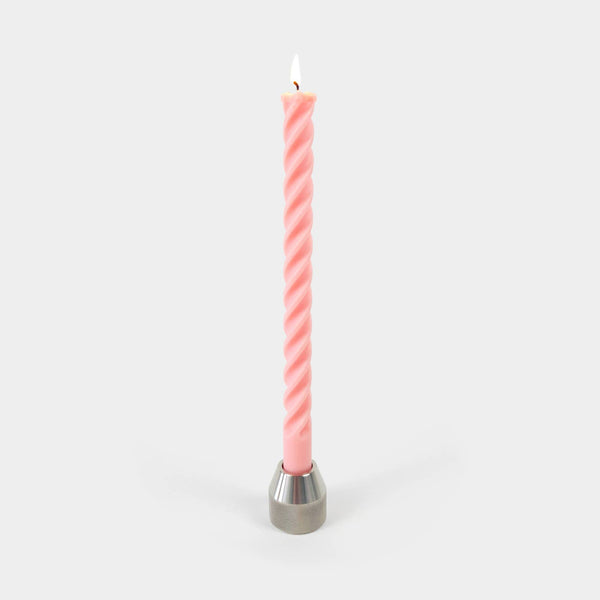 Concrete Drill Bit Candle - Pink