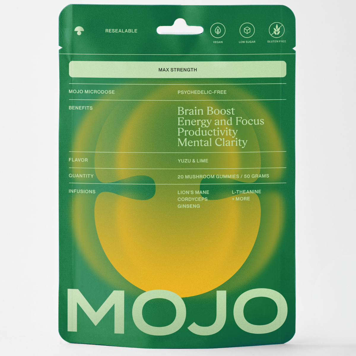 Max Strength Brain Boost Gummies - Yuzu & Lime: 5ct