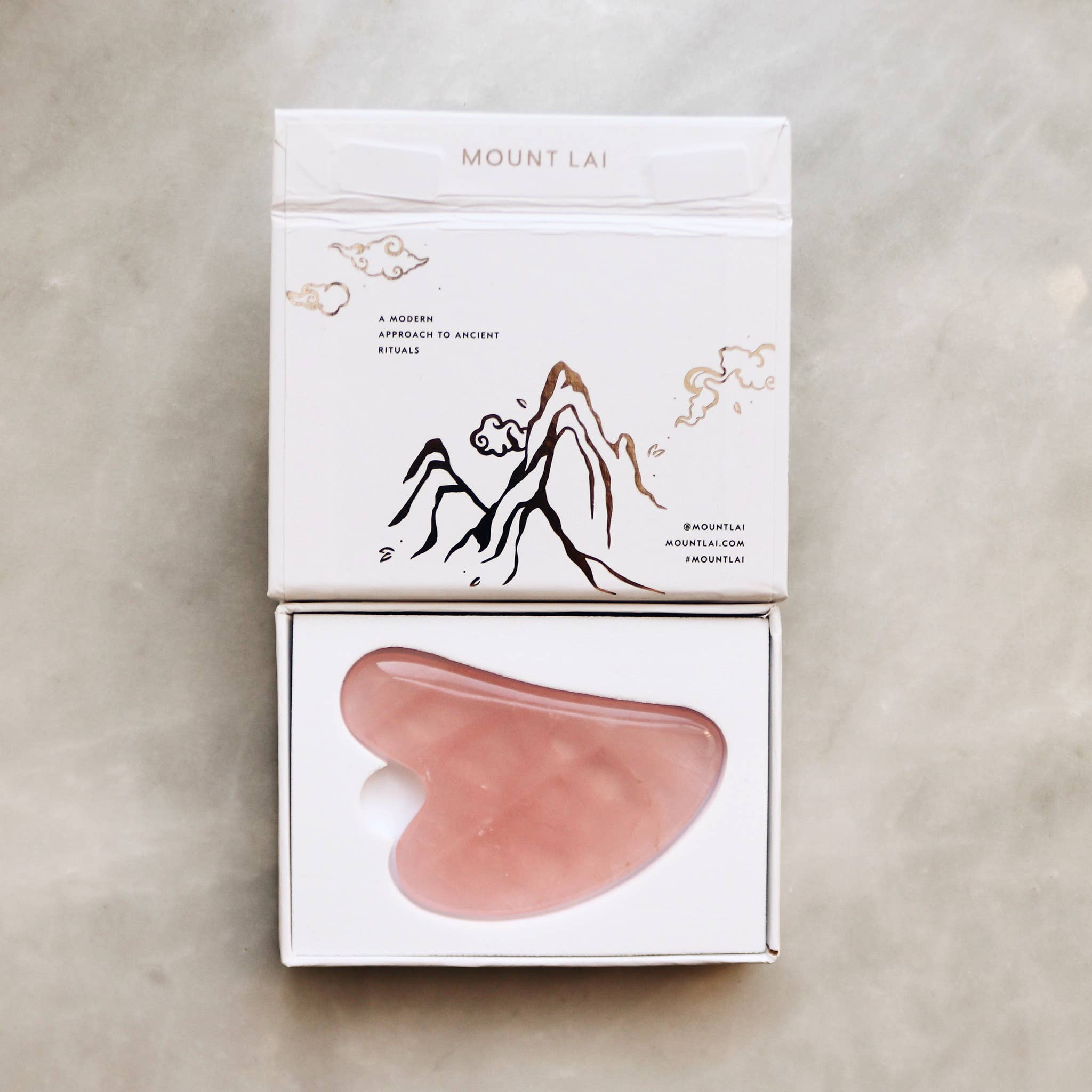 The Rose Quartz Gua Sha Facial Lifting Tool