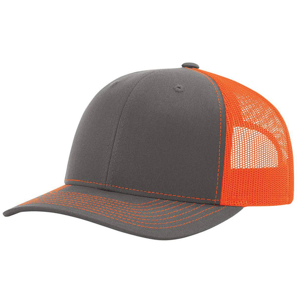 Richardson 112 Classic Premium Trucker Hat, Snapback Cap: Biscuit/True Blue