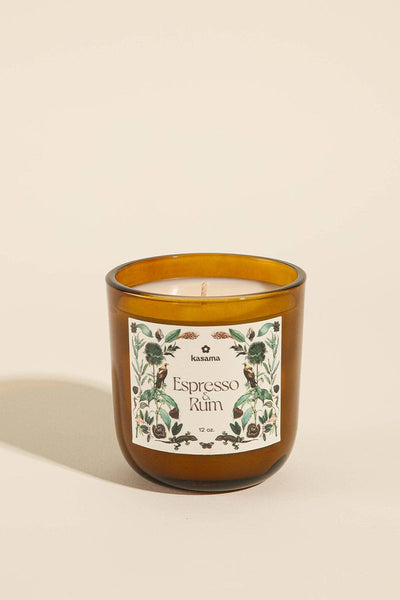 Espresso & Rum Soy Wax Candle 12oz.