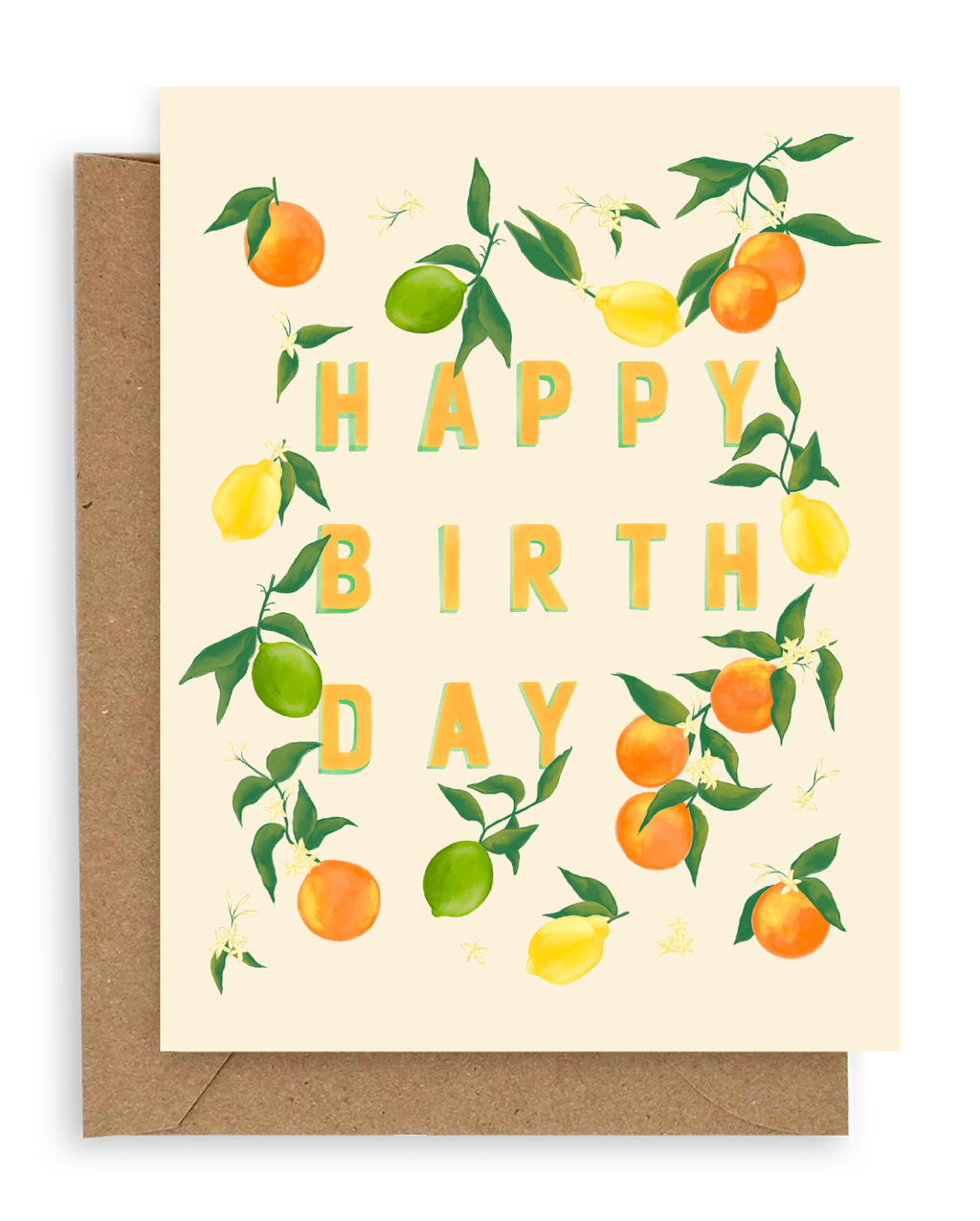 Citrus Birthday Card: Single