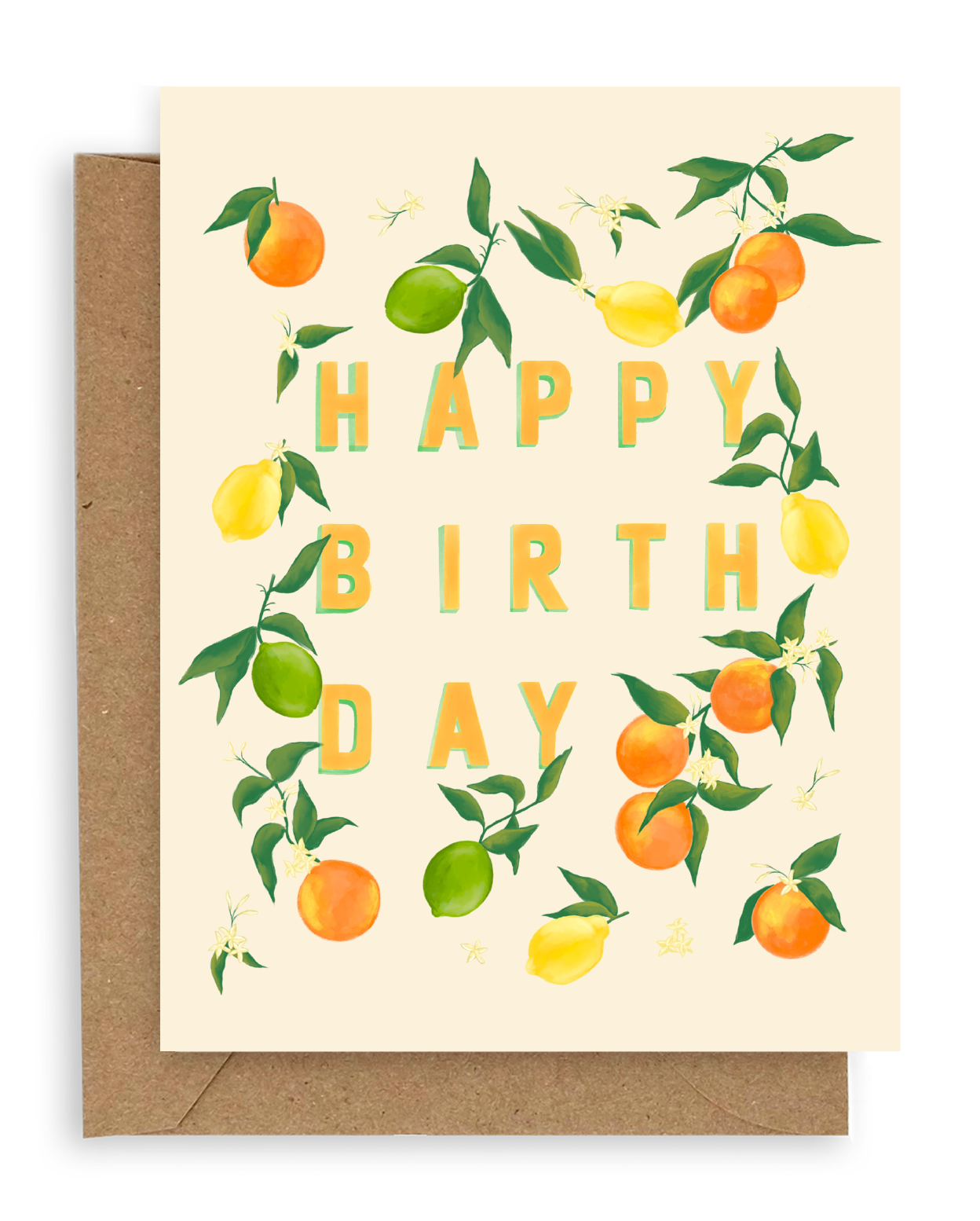 Citrus Birthday Card: Single
