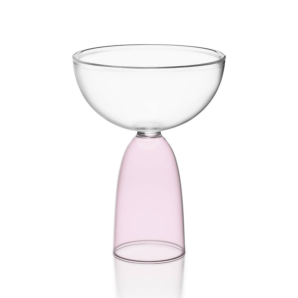 Coupe clear + pink