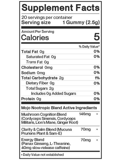 Brain Boosting Gummies, Pomegranate Hibiscus: 5ct