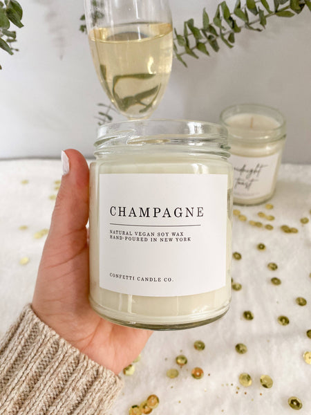 Champagne Soy Candle: 8 Ounces