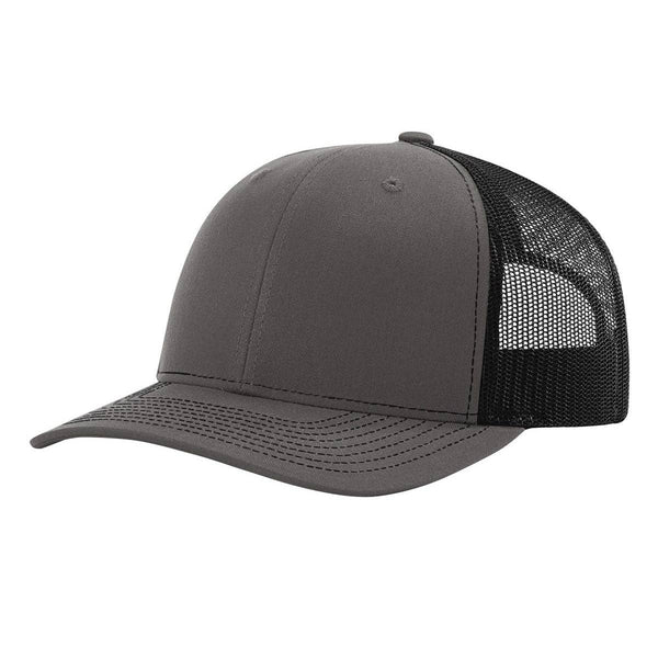 Richardson 112 Classic Premium Trucker Hat, Snapback Cap: Biscuit/True Blue