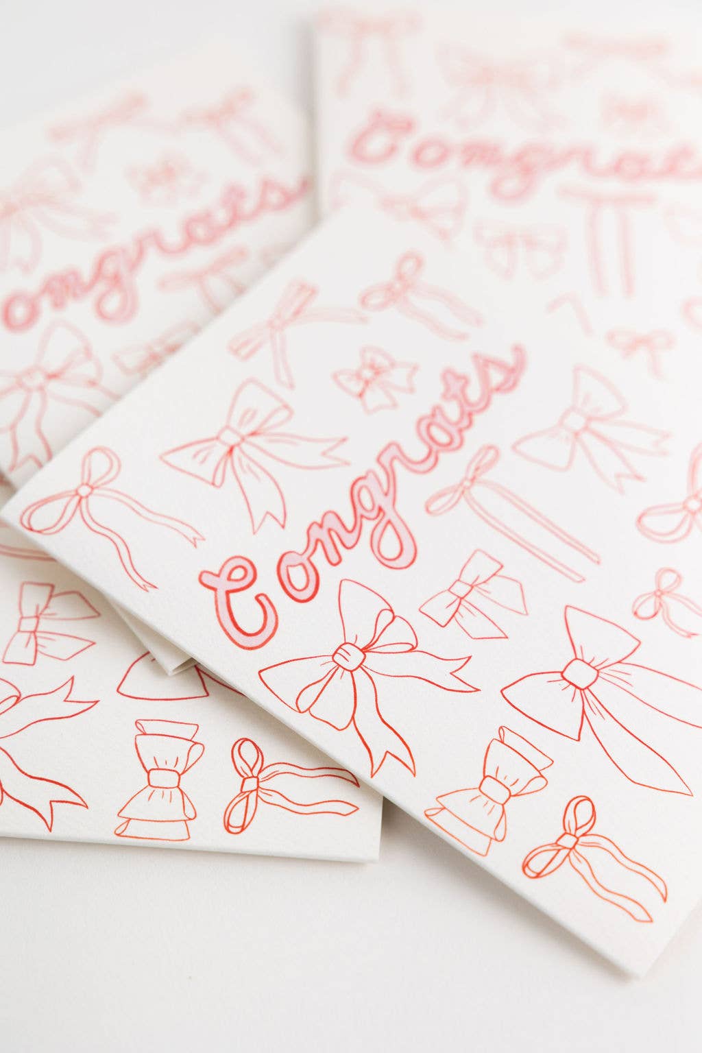 Bow Outline Congrats Card