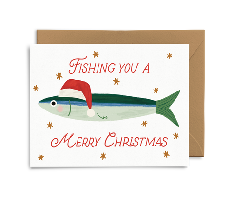 Fishing You A Merry Christmas Card