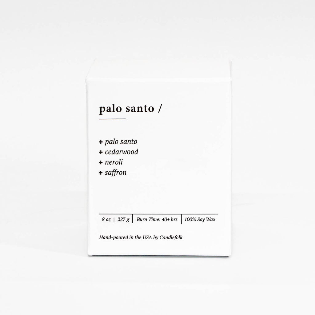 Palo Santo -  8 oz Soy Candle: 8 oz