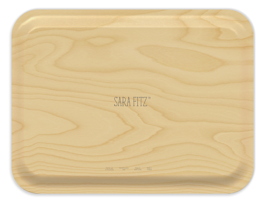 New England Tray Collection by Sara Fitz: Check Red