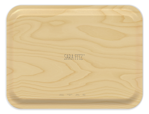 New England Tray Collection by Sara Fitz: Check Red