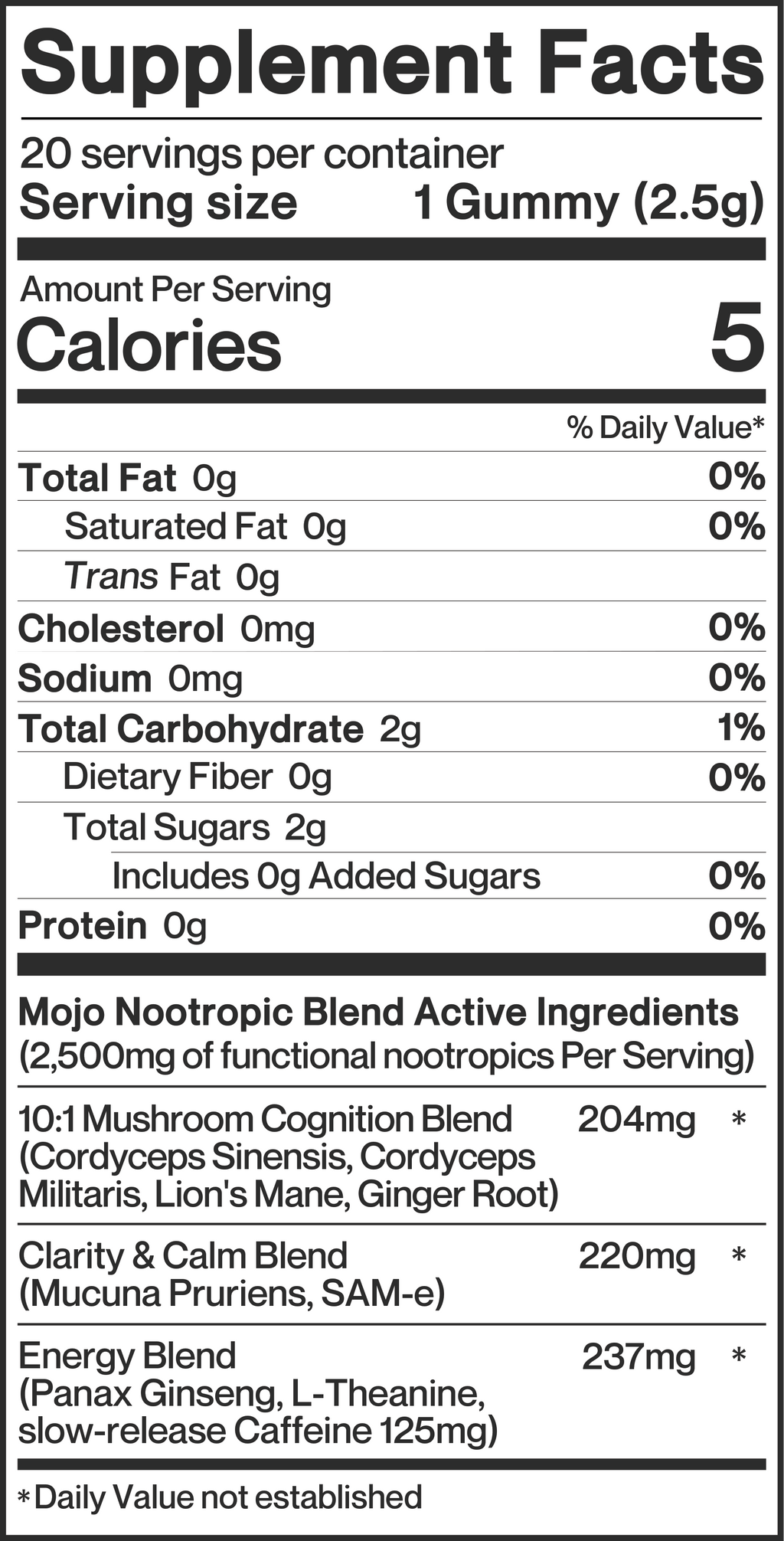 Max Strength Brain Boost Gummies - Yuzu & Lime: 5ct