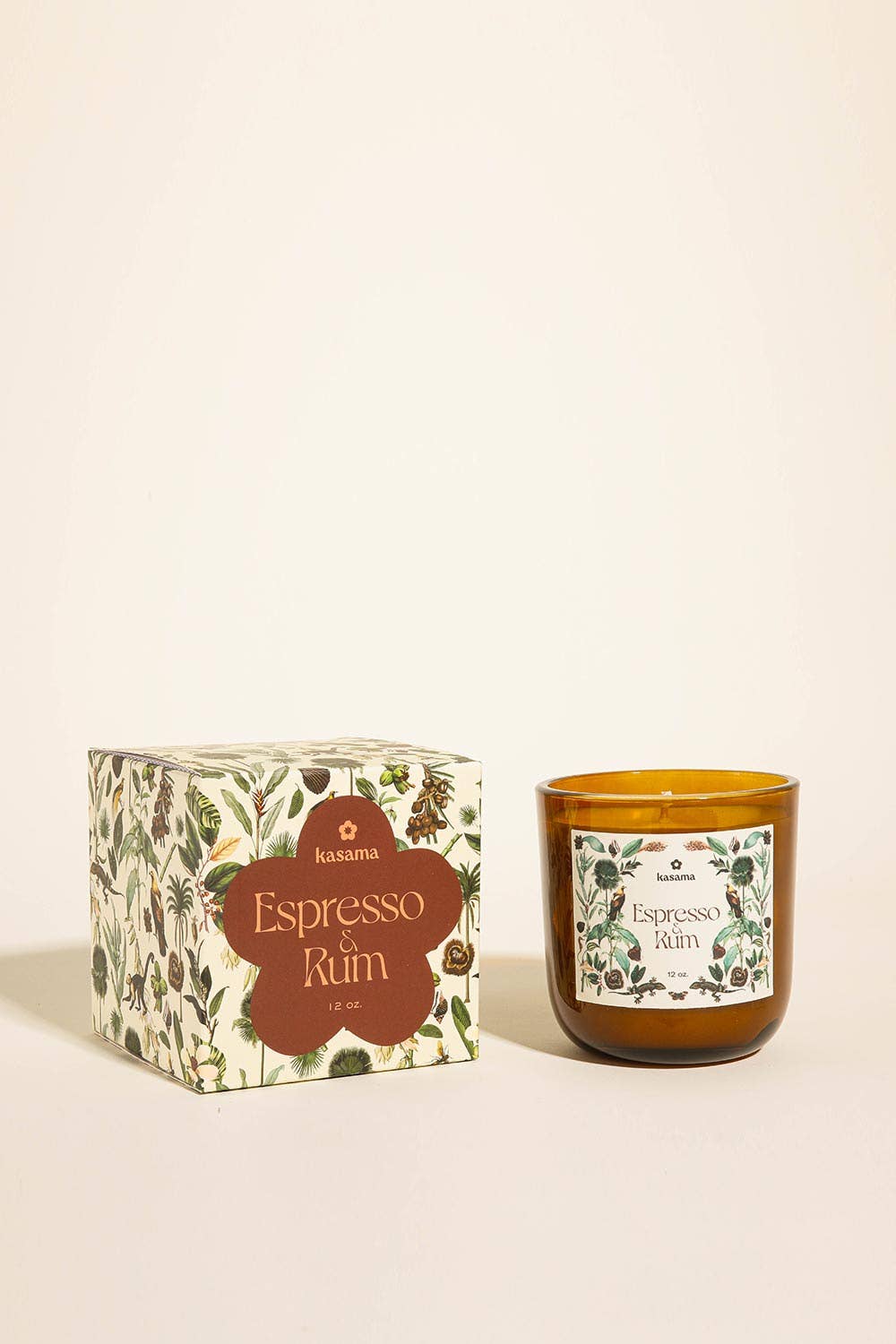 Espresso & Rum Soy Wax Candle 12oz.
