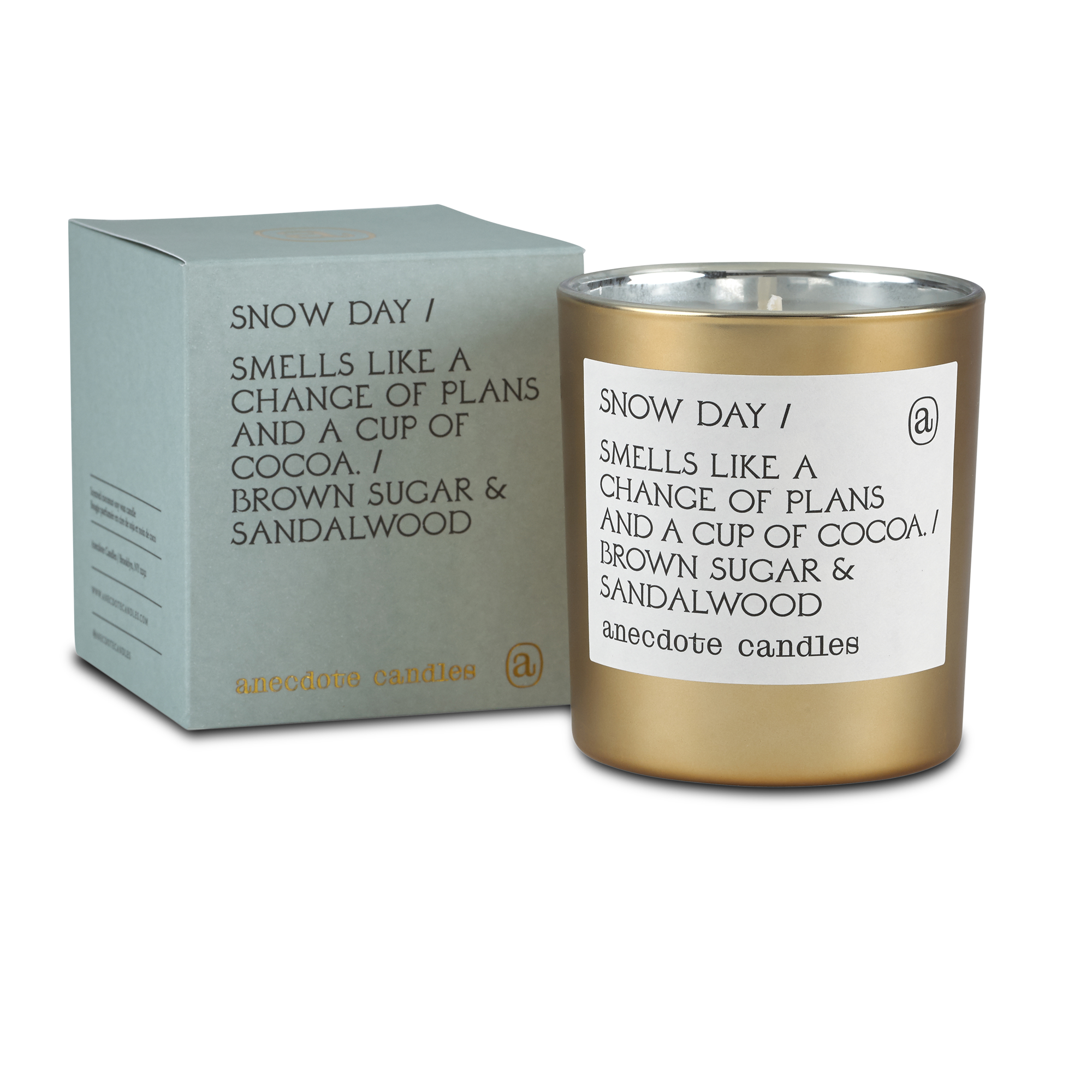 Snow Day (Brown Sugar & Sandalwood) Gold Tumbler Candle
