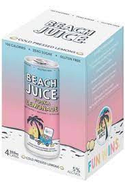 Beach Juice Vodka Lemonade fruit punch- 4 pack
