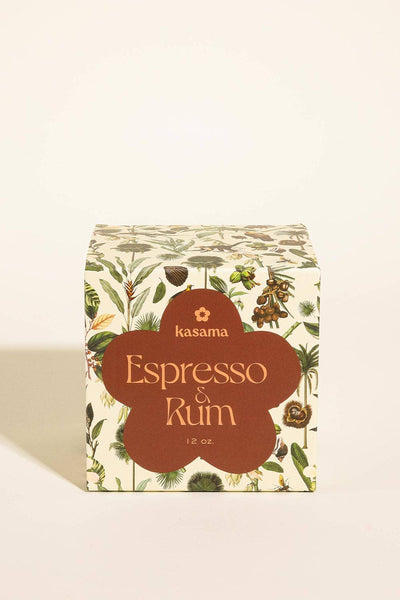 Espresso & Rum Soy Wax Candle 12oz.