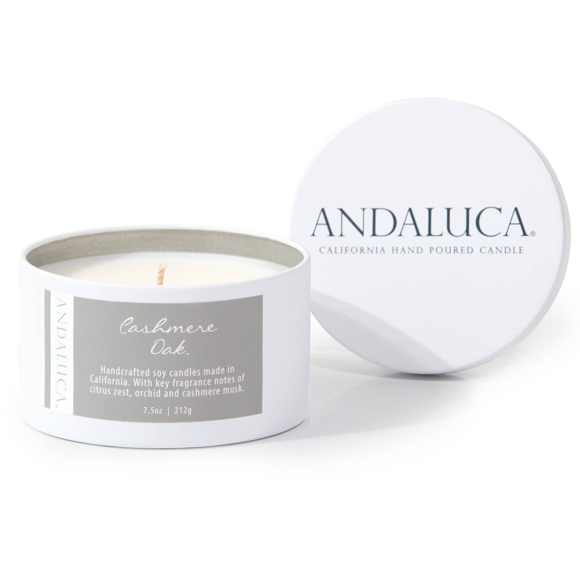 Cashmere Oak 7.5 oz. Tin Candle
