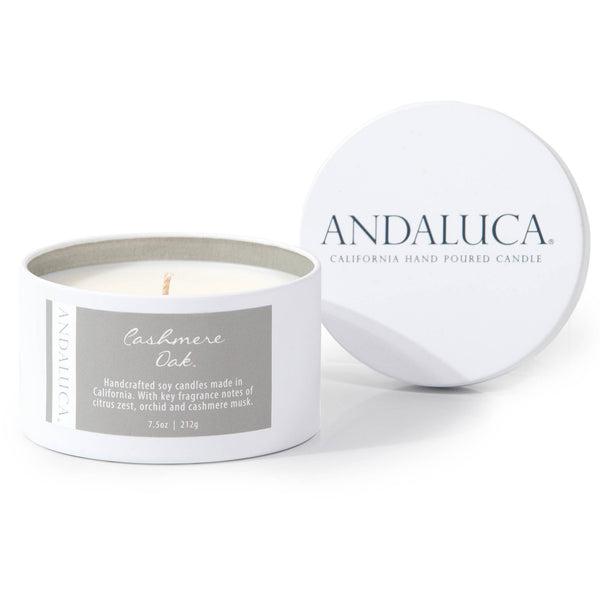 Cashmere Oak 7.5 oz. Tin Candle