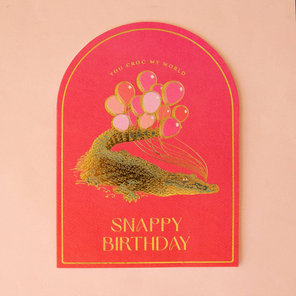 You Croc My World Birthday Card | Crocodile