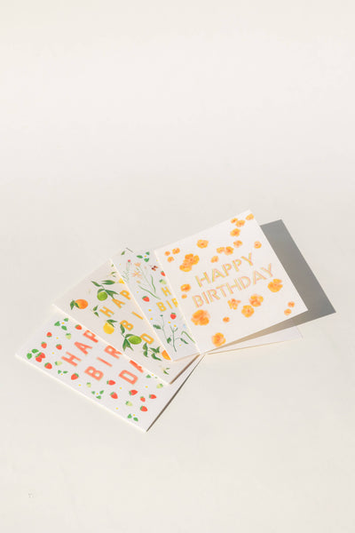 Citrus Birthday Card: Single