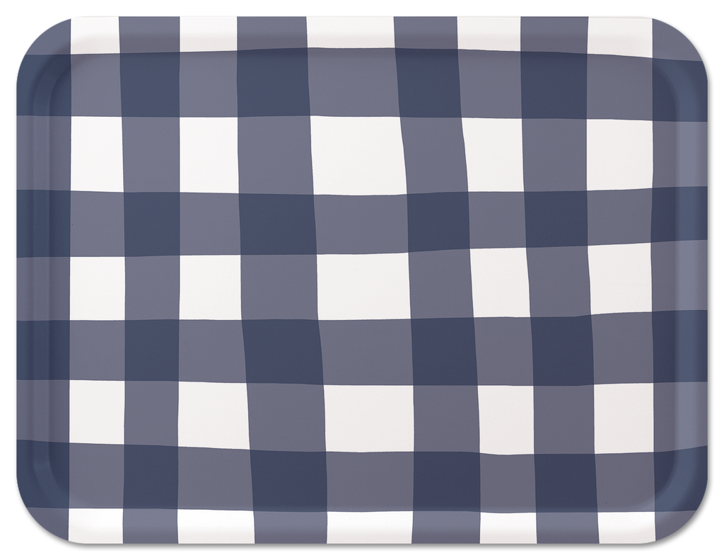 New England Tray Collection by Sara Fitz: Check Red