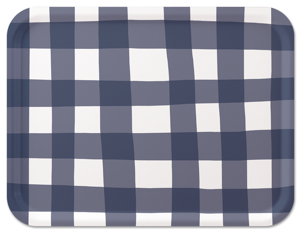 New England Tray Collection by Sara Fitz: Check Red