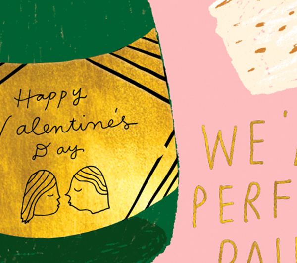 PERFECT PAIRING - Valentine's Note Card