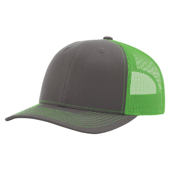 Richardson 112 Classic Premium Trucker Hat, Snapback Cap: Biscuit/True Blue