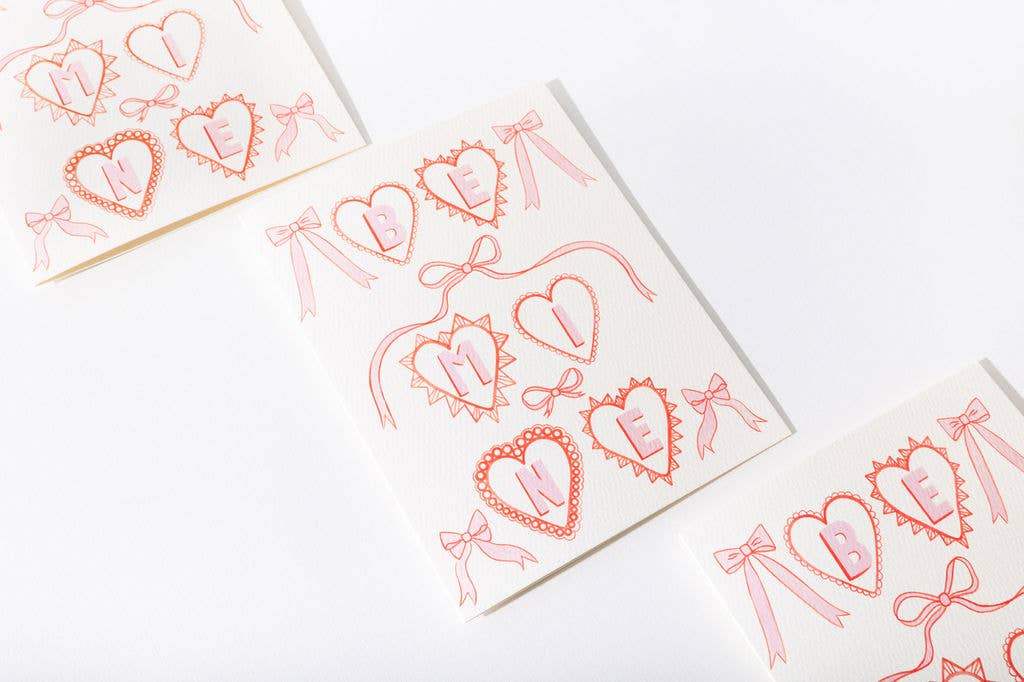 Heart Charms Be Mine Card