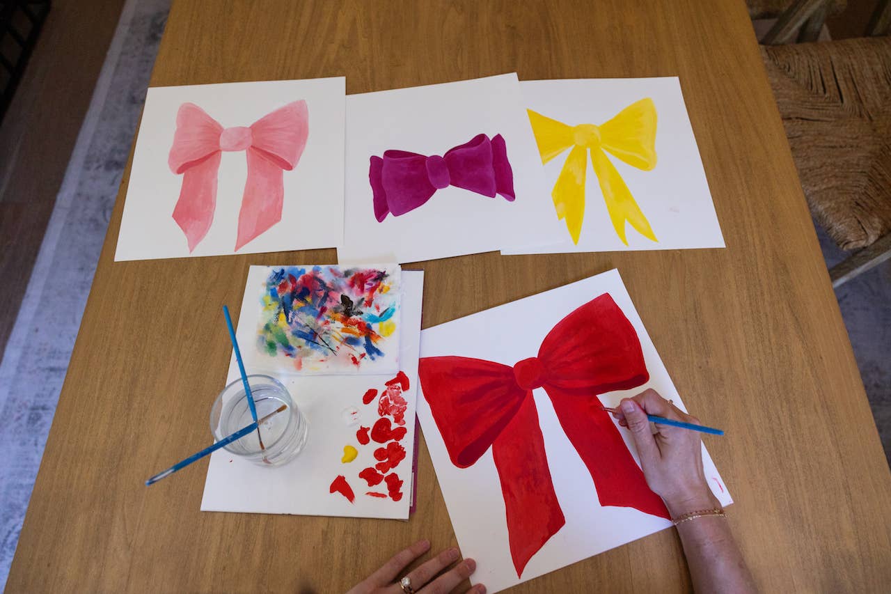 Rainbow Bows Happy Holidays Card: Single