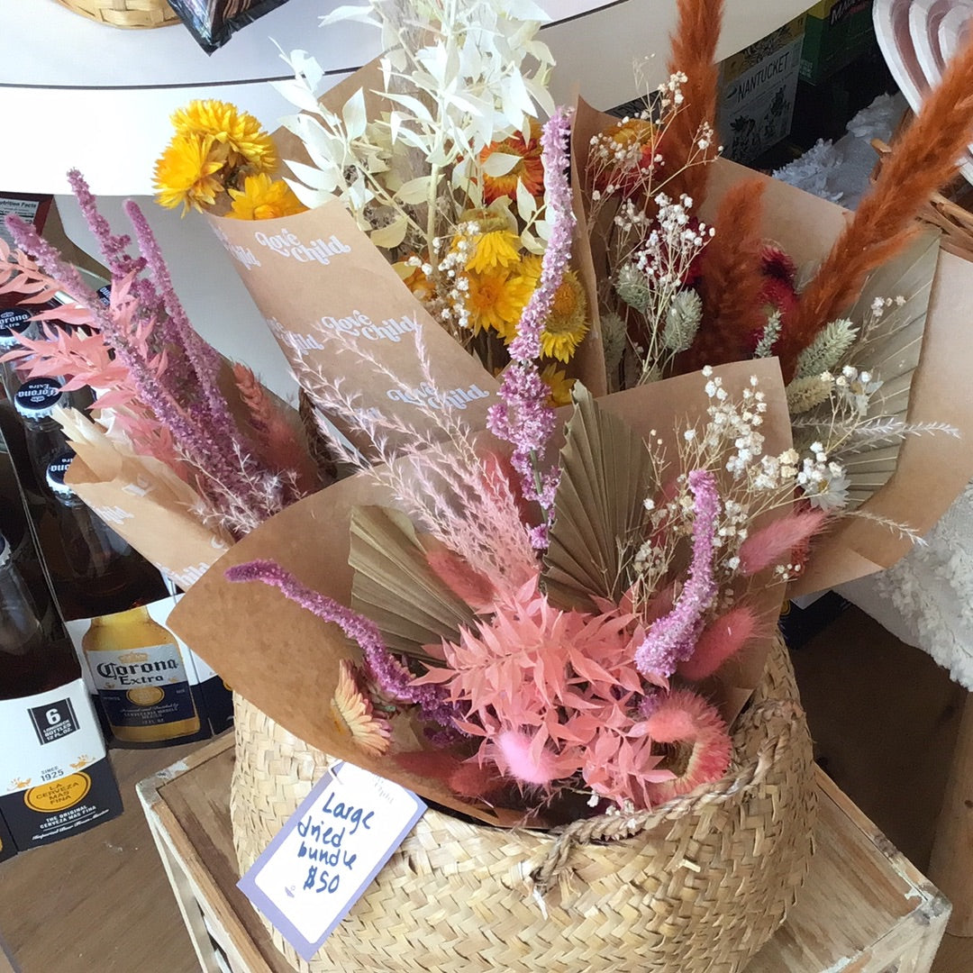 Large Dried Floral Bundle