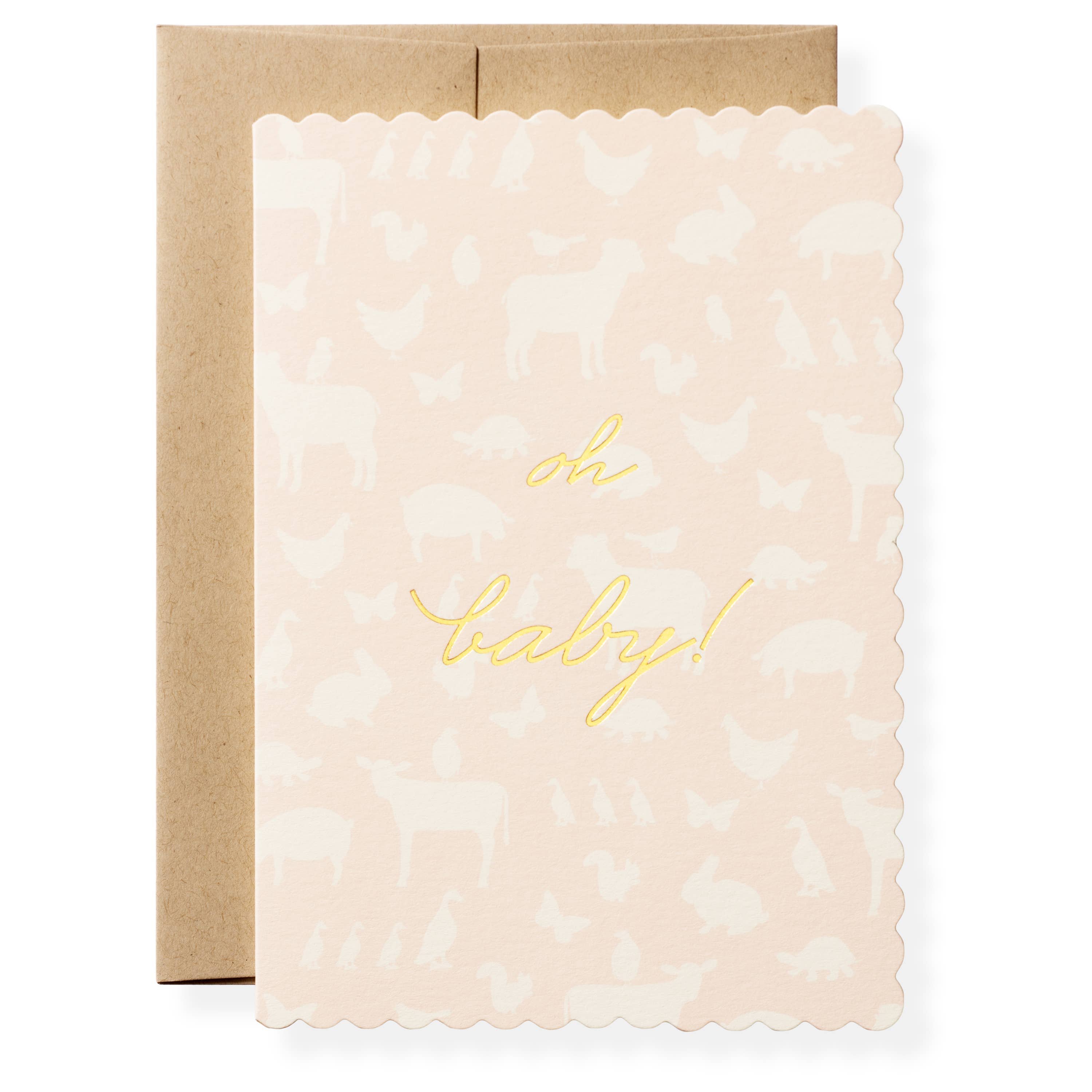 Oh Baby Girl Greeting Card