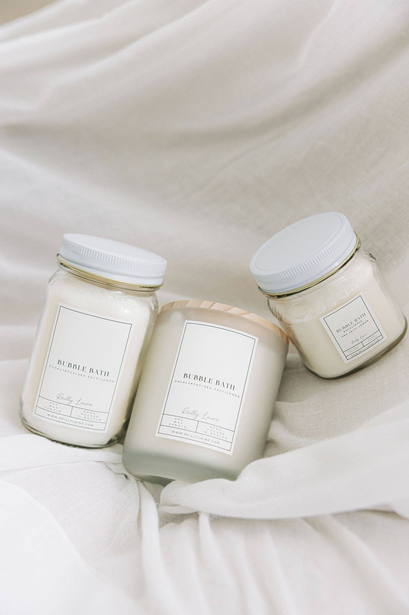 Bubble Bath Candle: SIGNATURE FROSTED 14 OZ.
