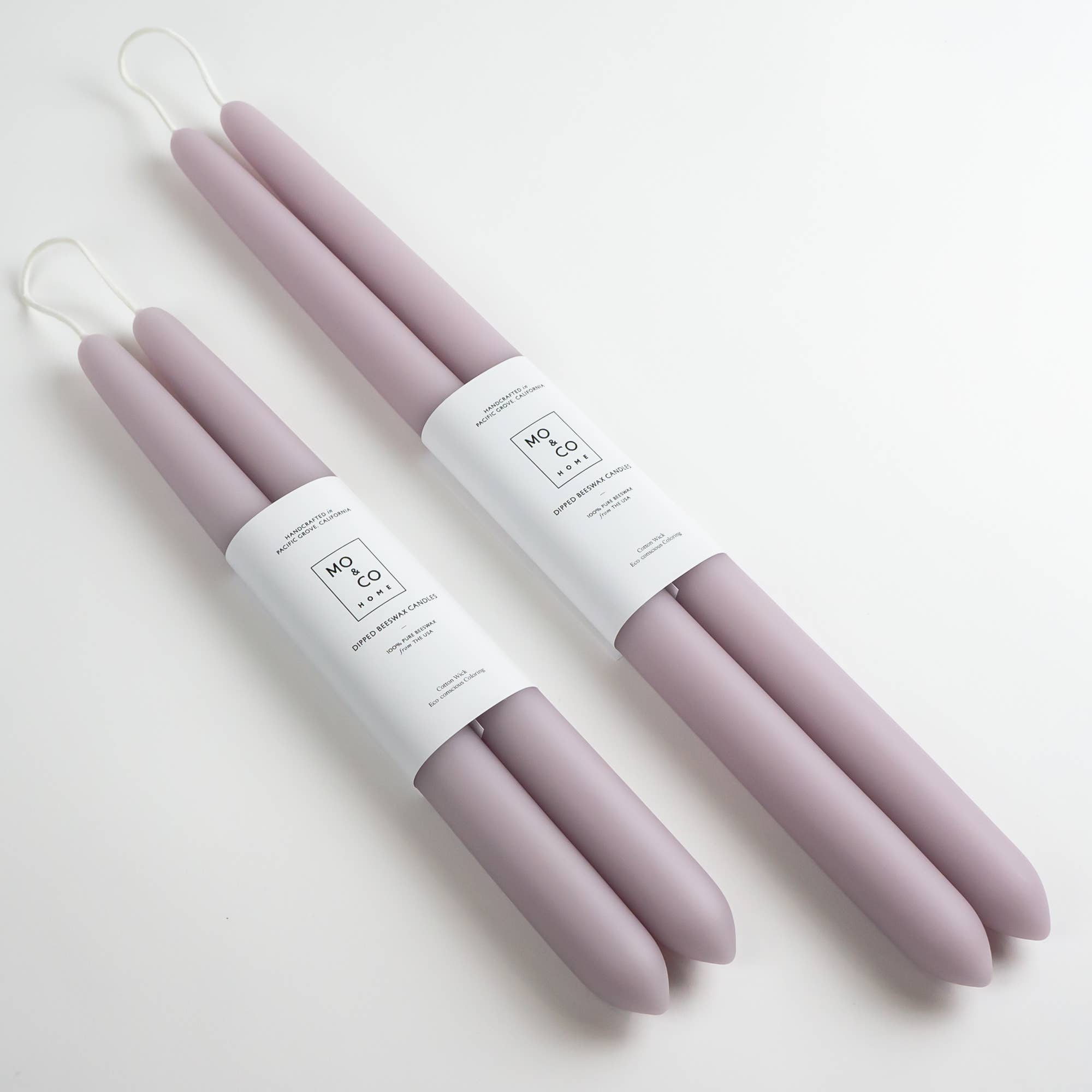 10" & 14" - 100% Beeswax Dipped Candles | Lavender