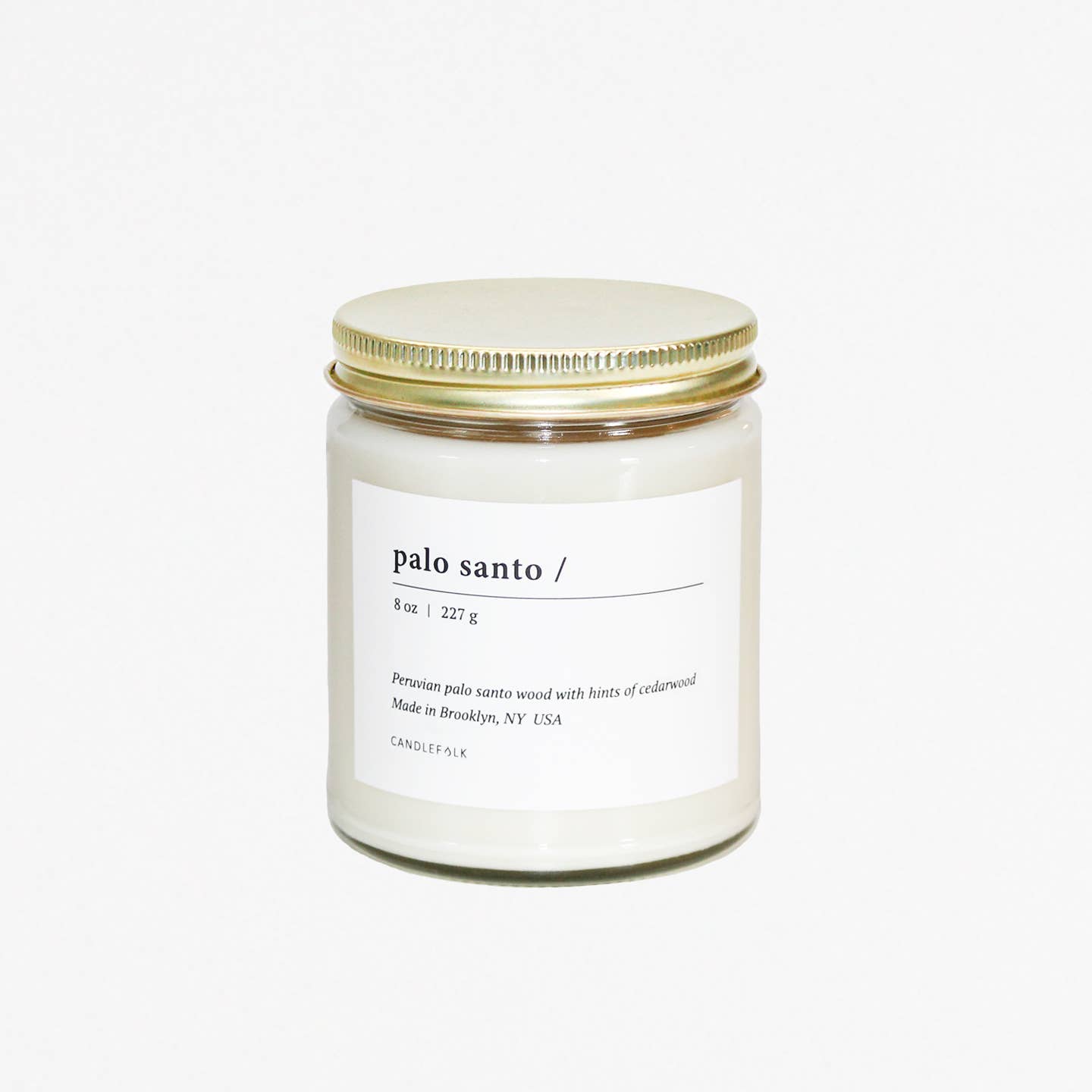Palo Santo -  8 oz Soy Candle: 8 oz