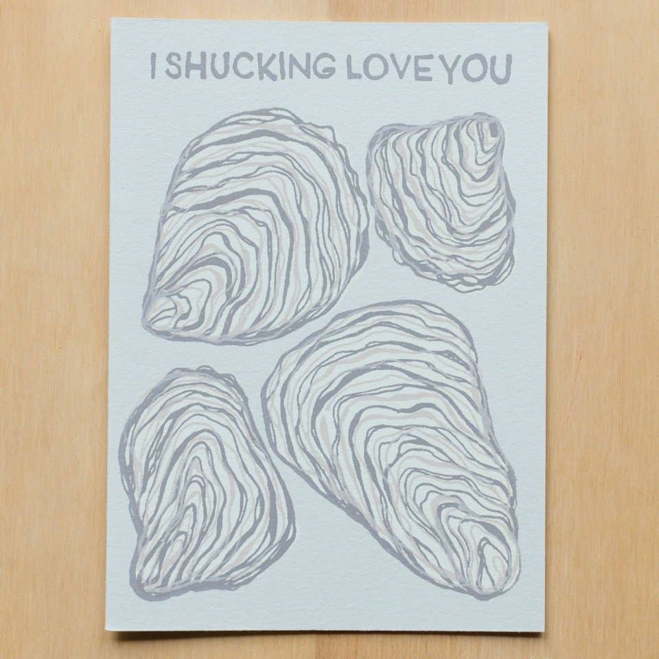 OYSTER LOVE GREETING CARD