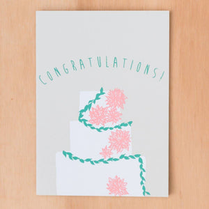 WEDDING CAKE! GREETING CARD