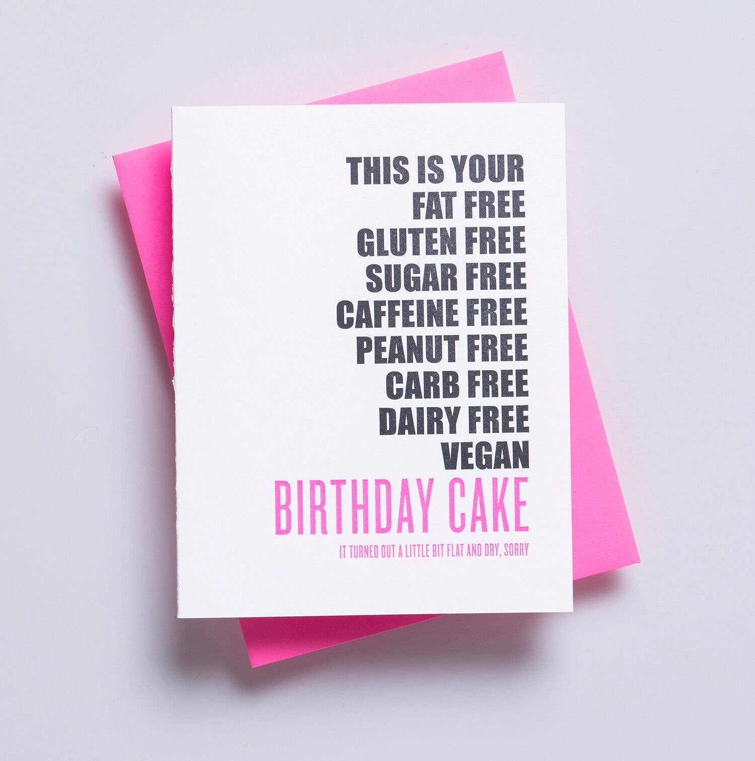 Gluten Free Birthday Greeting Card