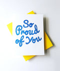 So Proud Of You Card - New Job,  graduation, greeting card
