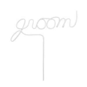 Groom Straw White