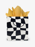 Warped Check Gift Bag