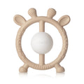 Giraffe Teether & Rattle Food-Grade Silicone Toy (Taupe)