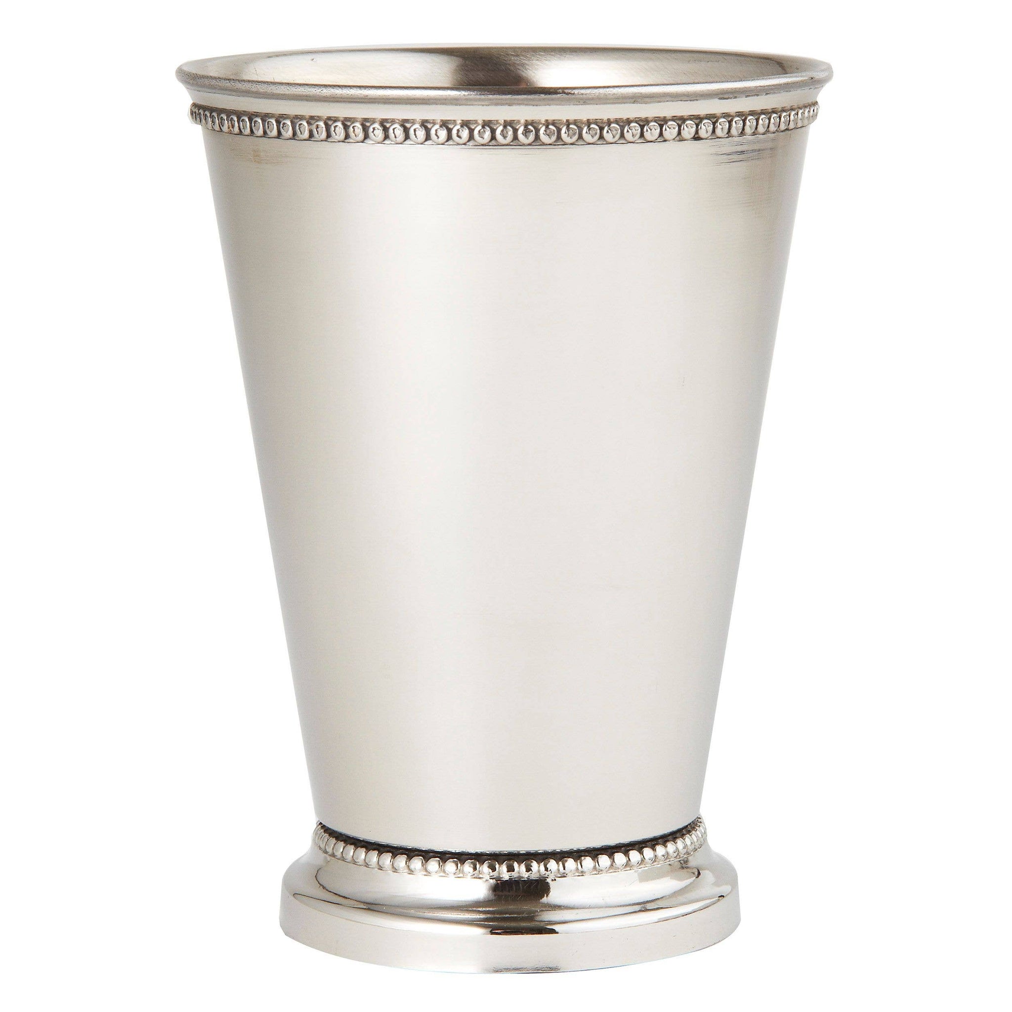 Beaded Mint Julep Cup, 4.5", SS