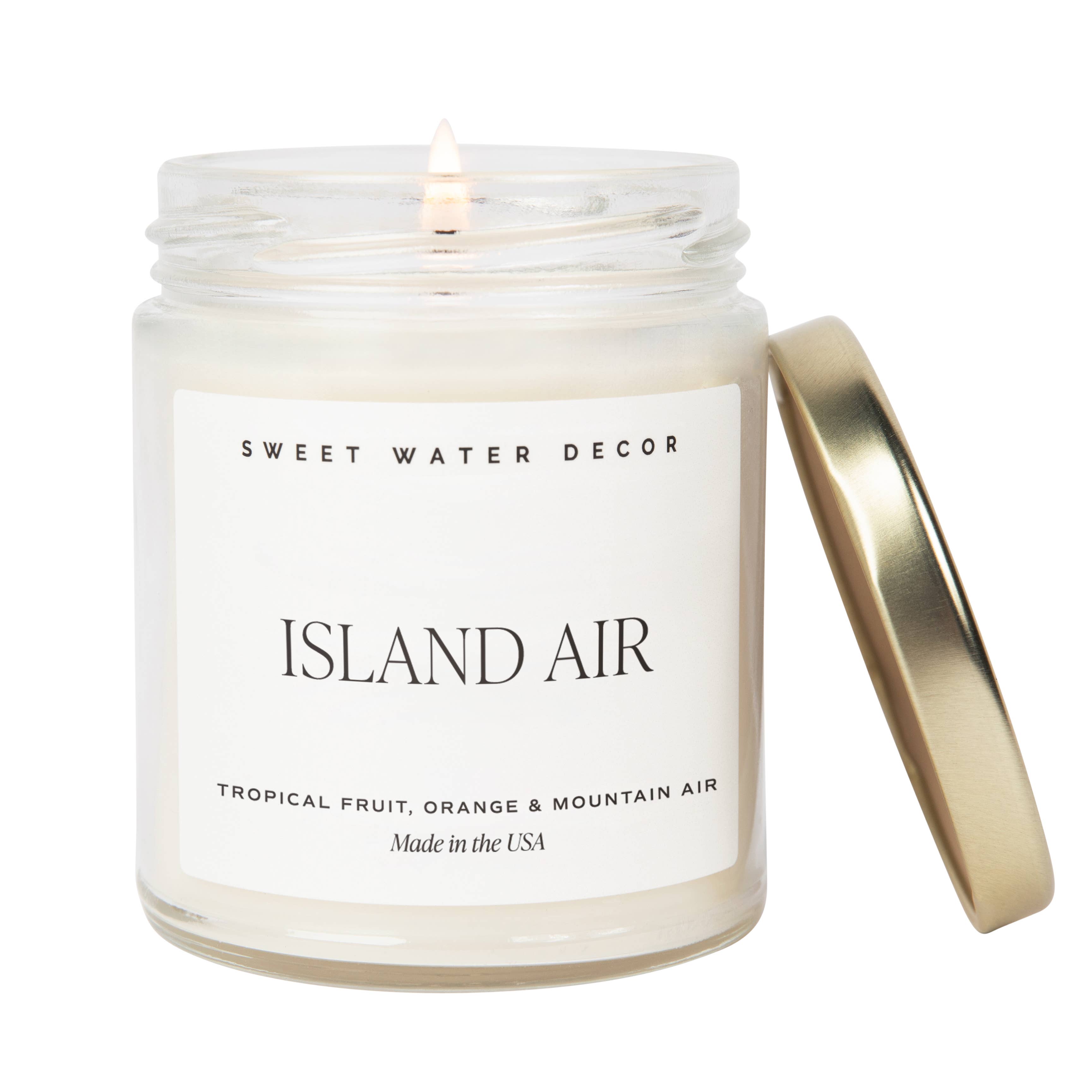 Island Air Soy Candle - Clear Jar - 9 oz