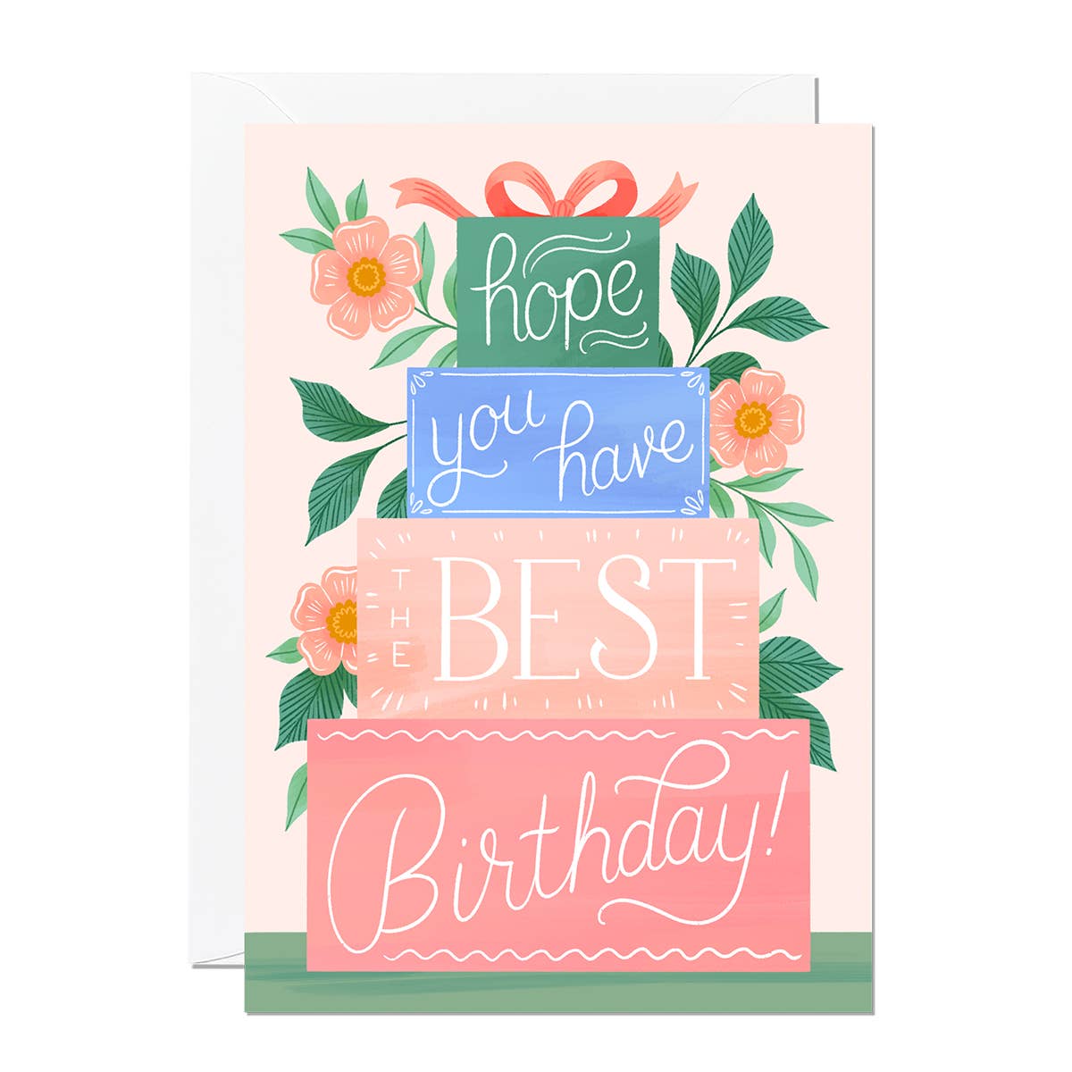 Presents Birthday Card | Female Birthday Card | Pastel