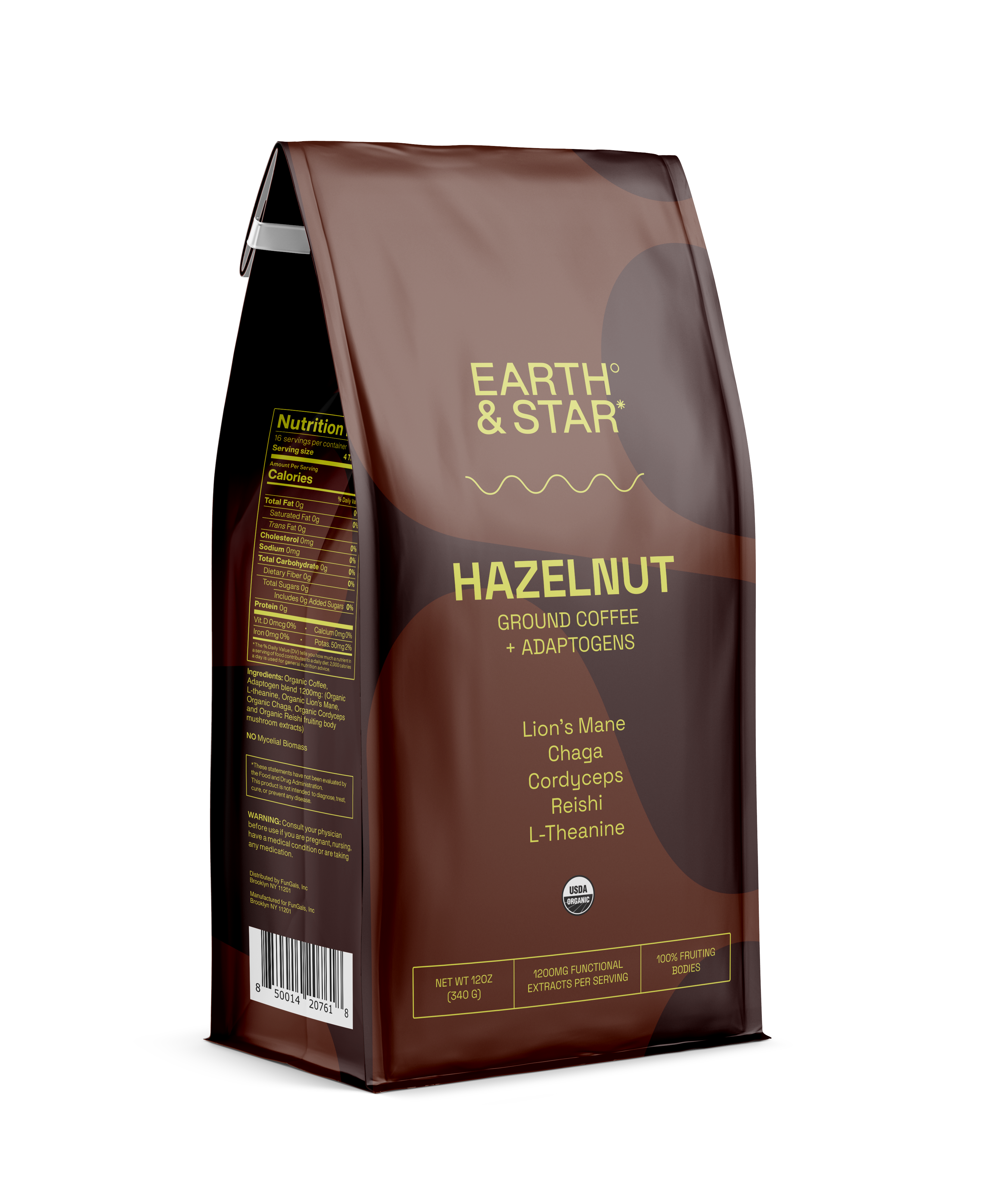 Ground Coffee, Hazelnut + Adaptogens
