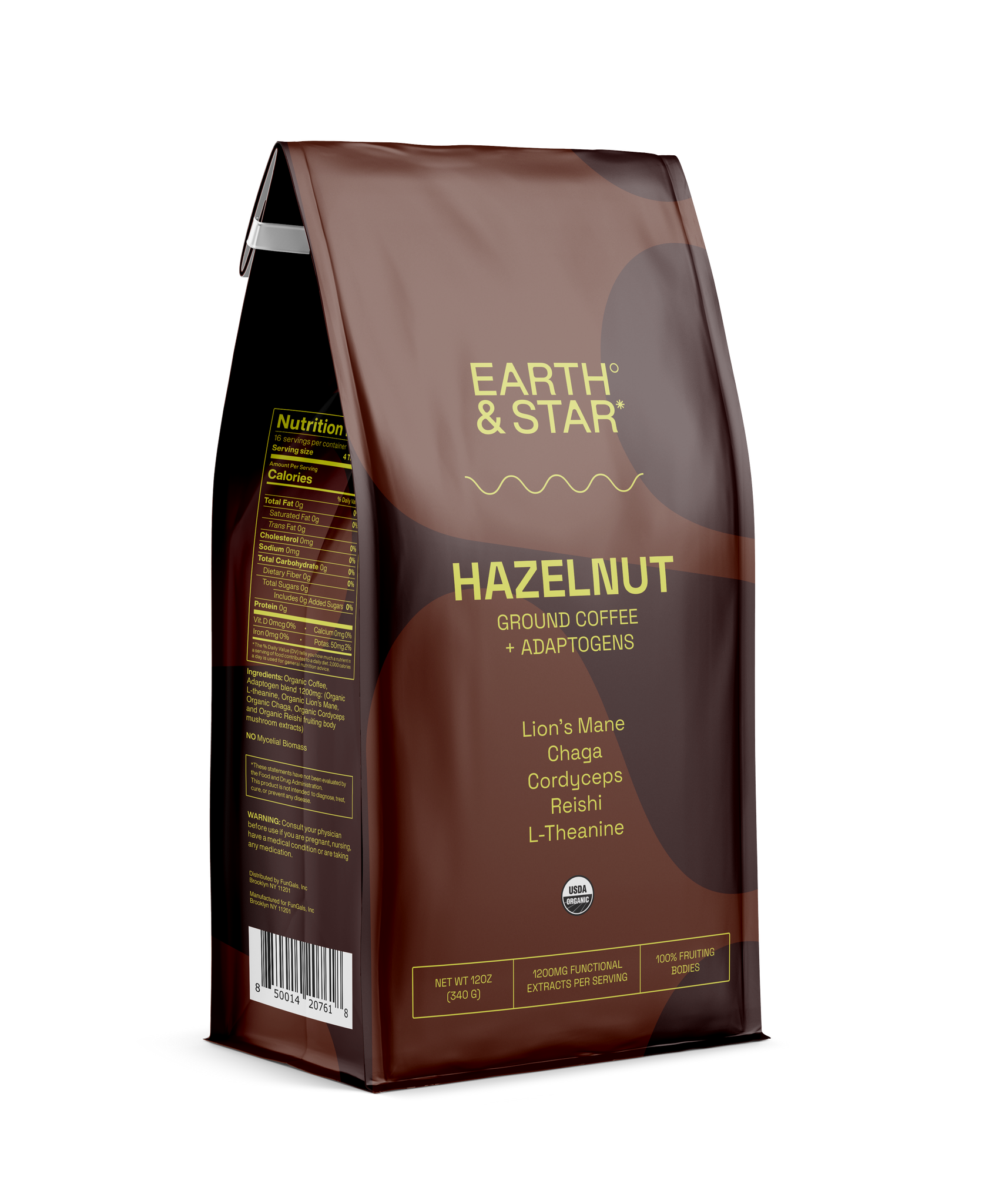 Ground Coffee, Hazelnut + Adaptogens