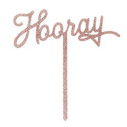 Hooray Cake Topper