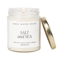 Salt and Sea Soy Candle - Clear Jar - 9 oz